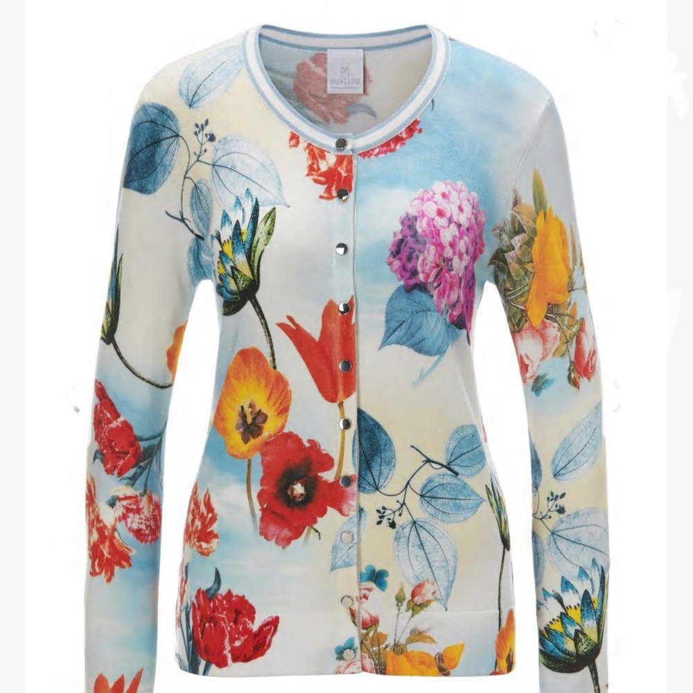 Madeleine Floral print cardigan Sweater size 6/8
